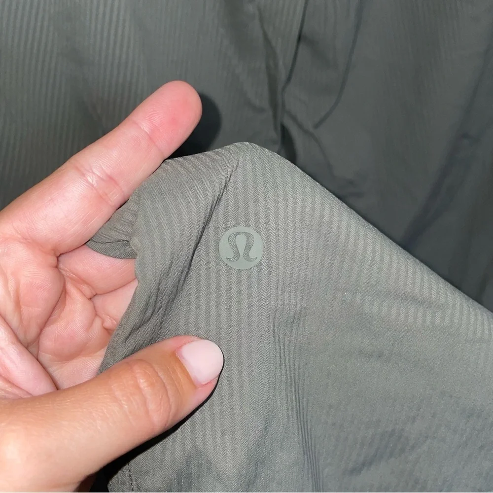 Lululemon Beyond the Studio Crop Grey Sage Green Size 4